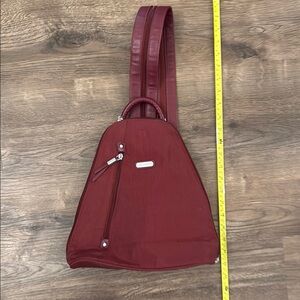 Baggallini Burgundy Sling Backpack